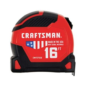 CRAFTSMAN Tape Measure, PROREACH, 16-Foot (CMHT37556S)