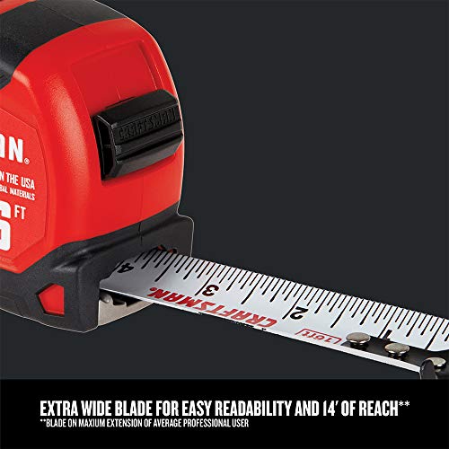 CRAFTSMAN Tape Measure, PROREACH, 16-Foot (CMHT37556S)