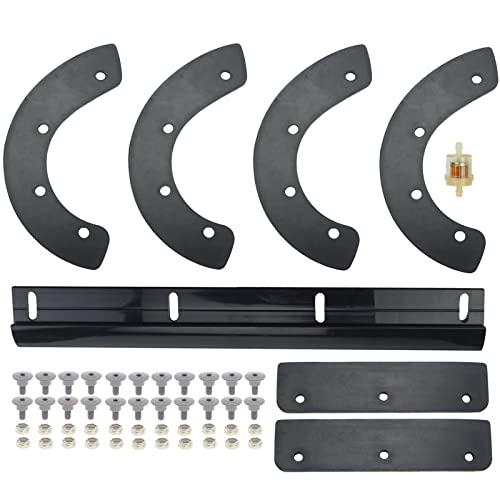 Hutdkte Snowblower Paddles 72522-747-010, Scraper 76322-747-A10 for Honda HS521 HS621 Snow Blower with Hardware Kit