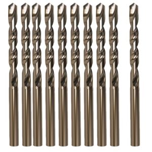 m mimhooy 5mm / 0.19" cobalt drill bit set (10 pcs), m35 cobalt twist drill bits for stainless steel and hard metal