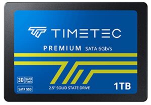 timetec 1tb ssd 3d nand sata iii 6gb/s 2.5 inch 7mm (0.28") read speed up to 550 mb/s slc cache performance boost internal solid state drive for pc computer desktop and laptop (1tb)