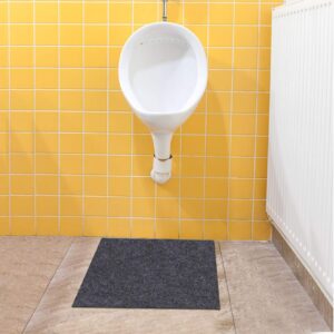 urinal mats (4 pack)，deodorizing urinal floor mats—absorbent/waterproof ，anti-slip and waterproof backing，commercial and restaurant restrooms，men's restrooms & bathrooms，reusable/washable (24"×18")