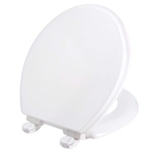 idea factory round adult/child toilet seat with ez off hinges, small child seat included