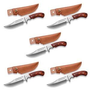 Groomsmen Gifts Set of 5 - Personalized Groomsmen Gifts for Wedding - Best Man and Groomsman Proposal Gifts - Set of 5 Pocket Knives with Sheaths