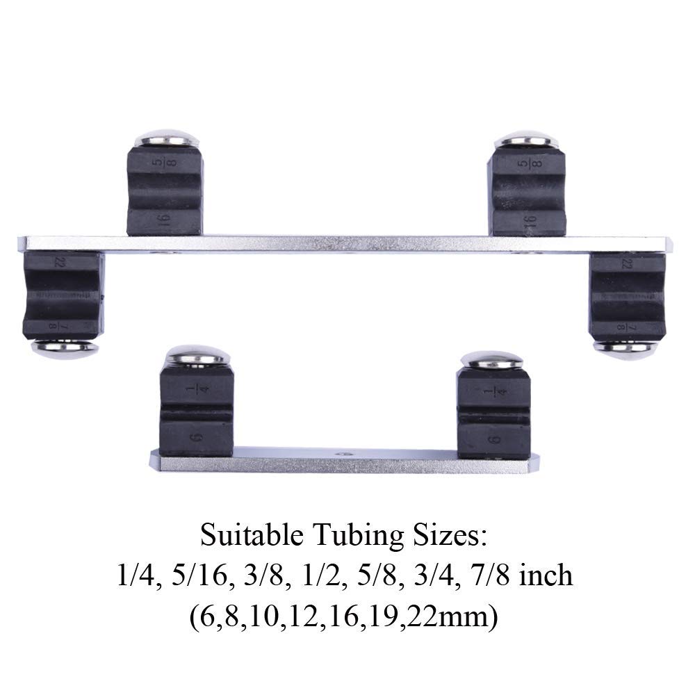 Tube Bender Kit Refrigeration Ratcheting Tubing benders Hand Tool 1/4 to 7/8 Inch Aluminium Alloy Replacement Head