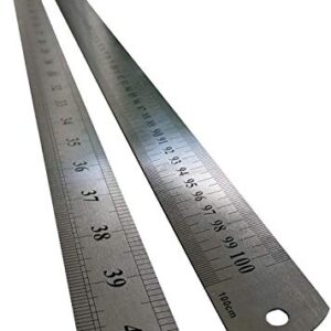 Large Stainless Steel Ruler Rule Measuring Measure Straight Edge 1 Metre Meter 40" 100cm
