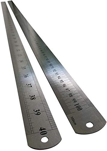 Large Stainless Steel Ruler Rule Measuring Measure Straight Edge 1 Metre Meter 40" 100cm