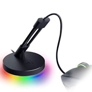 Razer Mouse Bungee V3 Chroma - Mouse Cable Holder with RGB Lighting (Spring Arm with Cable Clip, Heavy Non-Slip Base, Cable Management) Black