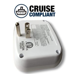 Cruise Power Strip & Travel Night Light for Cruise Ship Cabin - Must Have Cruise Accessories Bundle