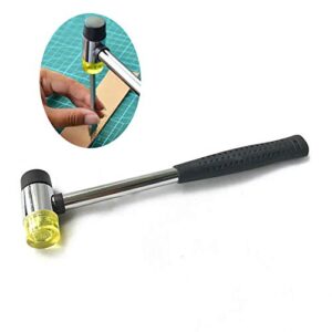 mikmaytoo small rubber mallet hammer, double-faced rubber hammer for jewelers kid or women usage or light tapping work non-slip