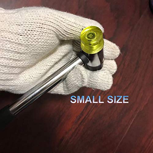 MIKMAYTOO Small Rubber Mallet Hammer, Double-Faced Rubber Hammer for Jewelers Kid or women Usage or Light Tapping Work Non-Slip