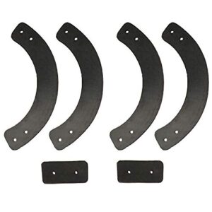 gpartsden 753-04472 rubber paddle kit for mtd snow throwers snowblower replaces 735-04032 735-04033 953-04472