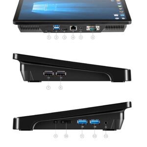 2020 New Pipo X15 Mini PC 8GB 128GB SSD 11.6 inch 1920 * 1080 Intel Core i3-5005U RS232 RJ45 HDMI Bluetooth 6 USB Tablet Computer, Mini Box