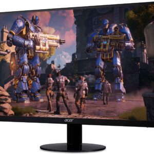 Acer SB240Y Bbix 23.8” Full HD (1920 x 1080) Ultra-Thin Zero-Frame IPS Monitor with AMD Radeon FREESYNC Technology and 1ms VRB (HDMI Port & VGA Port), black