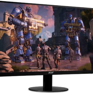 Acer SB240Y Bbix 23.8” Full HD (1920 x 1080) Ultra-Thin Zero-Frame IPS Monitor with AMD Radeon FREESYNC Technology and 1ms VRB (HDMI Port & VGA Port), black