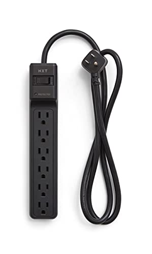 NXT Technologies 24373161 6-Outlet Surge Protector 4Ft Cord 600 Joules