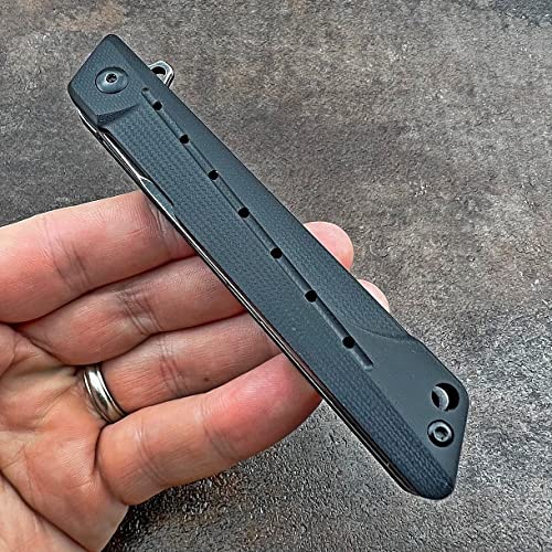 VORTEK Ball Bearing Pivot System Folding Pocket Knife, Everyday Carry, 8Cr13MOV Tanto Blade