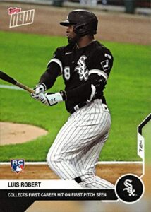 2020 topps now baseball #11 luis robert rookie card - 1st career hit