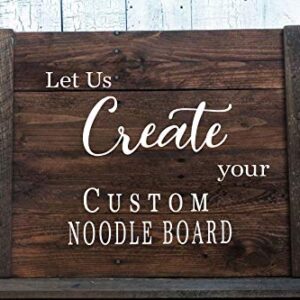 Custom Farmhouse Noodle Board Stove Cover or Sink Cover or Serving Tray for Moms Christmas Gift