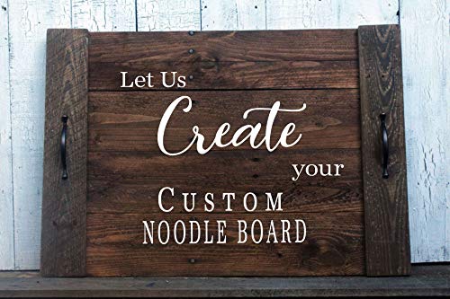 Custom Farmhouse Noodle Board Stove Cover or Sink Cover or Serving Tray for Moms Christmas Gift