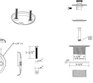 Uni-Green Bathtub Drain Conversion Kit, Lift & Turn Tub Drain Kit, All Brass Construction, Matte Black