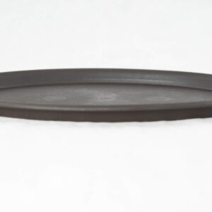 Oval Plastic Humidity/Drip Tray for Bonsai Tree 10.75"x 7.5"x 0.5" - Brown