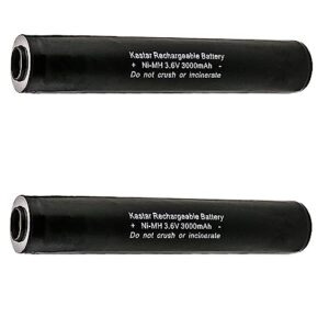 kastar 2-pack ni-mh 3.6v 3000mah battery replacement for streamlight 75175, 75300, 75301, 75302, 75303, 75304, 75305, 75306, 75307, 75308, 75309, 75310, 75311, 75500, 75501, 75502, 75503, 75504, 75505