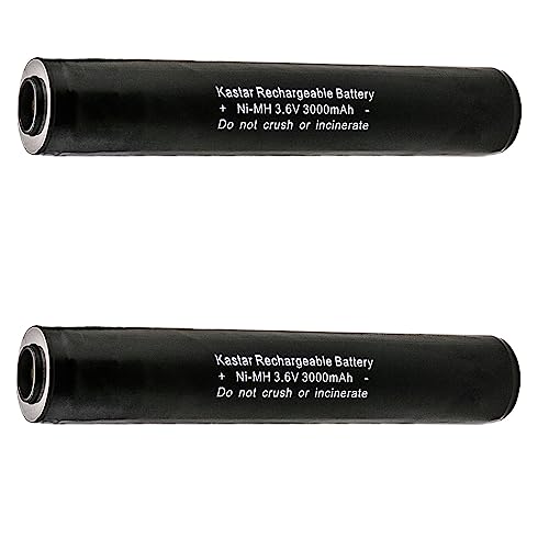 Kastar 2-Pack Ni-MH 3.6V 3000mAh Battery Replacement for Streamlight 75175, 75300, 75301, 75302, 75303, 75304, 75305, 75306, 75307, 75308, 75309, 75310, 75311, 75500, 75501, 75502, 75503, 75504, 75505