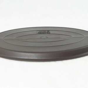 Oval Plastic Humidity/Drip Tray for Bonsai Tree 12.5"x 8.75"x 0.5"- Brown