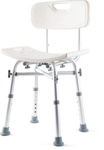 dr. kay's adjustable height bath and shower chair shower bench with backrest