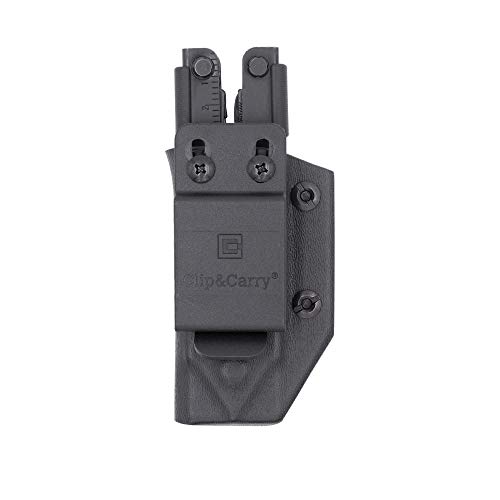 Clip & Carry Kydex Multitool Sheath for GERBER MP600 ~Fits bluntnose & needlenose models~ Made in USA (Multi-tool not included) Multi Tool Holder Holster (Black)