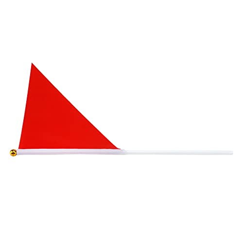 MY MIRONEY Stick Flag 40-Pack Pennants Stick Flag Hand Held Small Red Flags Mini Triangle Flag Party Decor for Carnivals,Indoor and Outdoor Events