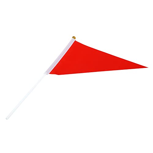 MY MIRONEY Stick Flag 40-Pack Pennants Stick Flag Hand Held Small Red Flags Mini Triangle Flag Party Decor for Carnivals,Indoor and Outdoor Events