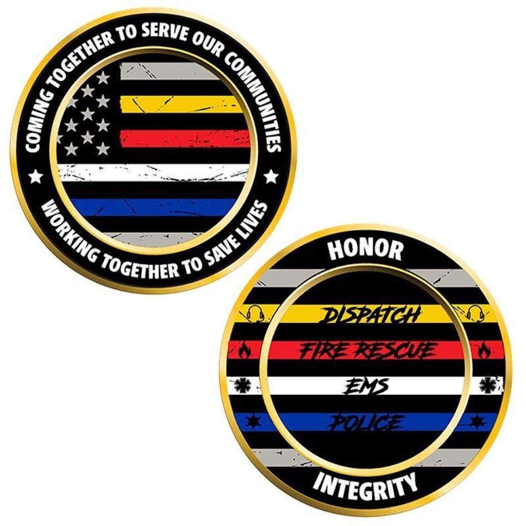 First Responders Challenge Coin Thin Blue Line