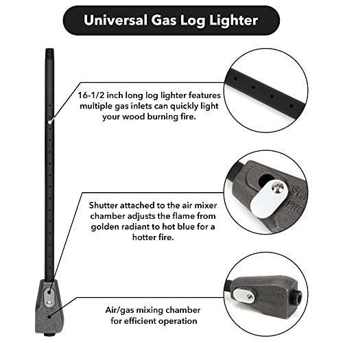 Stanbroil Universal Gas Log Lighter Starter with Mixer for Propane Gas Wood Burning Fireplaces