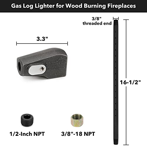 Stanbroil Universal Gas Log Lighter Starter with Mixer for Propane Gas Wood Burning Fireplaces
