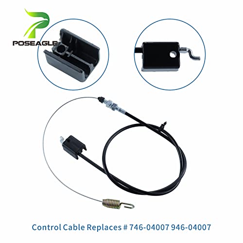 POSEAGLE 946-04007 Cable Replaces MTD 746-04007 Cable, MTD 946-04007 Cable 946-04007 for MTD Craftsman 2-Stage Yard Machines and Troy-Bilt 5524 Storm Snow Throwers