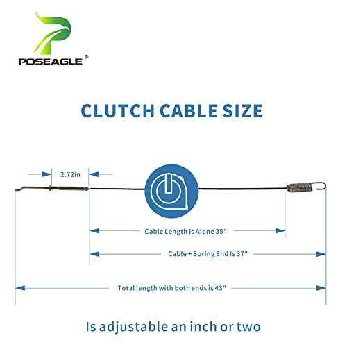 POSEAGLE 946-0898 Drive Cable Compatible with MTD 946-0898 Drive Cable, MTD 746-0898, MTD 746-0898B, 746-0898A, 946 0898