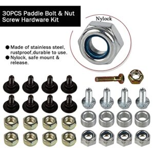 HUZTL 99-9313 Snow Blower Paddles 108-4921 Belt 136-7182 84-1971 Paddle Bolt & Nut Hardware Kit with 133-5585 108-4884 Scraper Kit for Toro Power Clear 621 Snowblower Paddle