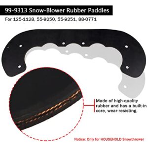 HUZTL 99-9313 Snow Blower Paddles 108-4921 Belt 136-7182 84-1971 Paddle Bolt & Nut Hardware Kit with 133-5585 108-4884 Scraper Kit for Toro Power Clear 621 Snowblower Paddle