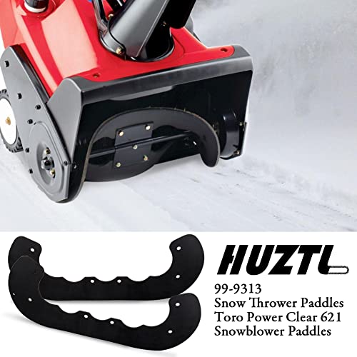 HUZTL 99-9313 Snow Blower Paddles 108-4921 Belt 136-7182 84-1971 Paddle Bolt & Nut Hardware Kit with 133-5585 108-4884 Scraper Kit for Toro Power Clear 621 Snowblower Paddle