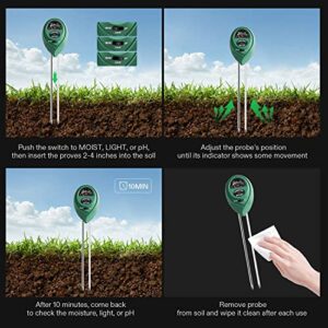 VIVOSUN Digital PH Meter, TDS and EC Pen for Water, Soil Moisture Tester