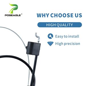 POSEAGLE 946-04091 Clutch Cable Compatible with MTD 946-04091 Clutch Cable, MTD 746-04091 Clutch Cable, 946 04091, 746 04091, 74604091, 94604091 Cable for MTD Many Snow Throwers