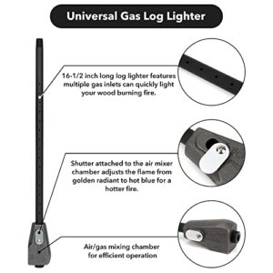 Stanbroil Universal Gas Log Lighter Starter with Mixer for Natural Gas Wood Burning Fireplaces