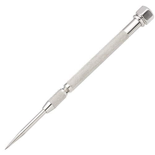 PAGOW 70A Pocket Scriber Tool, Metal Scribe for Welding Marking Pen, Carbide Steel Point for Glass/Ceramics/Metal Sheet, Point Length 2-7/8", Handle Diameter 3/8"