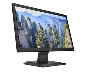 hp v20 hd+ monitor | 19.5-inch diagonal hd+ computer monitor with tn panel and blue light settings | hp monitor with tiltable screen hdmi and vga port | (1h848aa#aba), black
