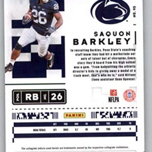 2020 Panini Contenders Draft Season Ticket #90 Saquon Barkley Penn State Nittany Lions Football Card