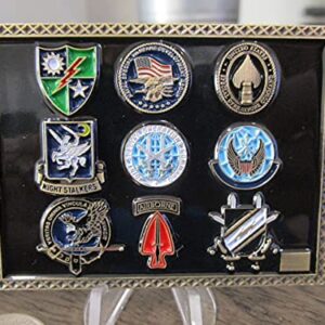 Lot of Two Challenge Coins Navy Seal Teams Six Black Squadron NSWGD DEVGRU & Joint Special Operations Command JSOC SOCOM AFSOC DEVGRU Reapers Challenge Coins