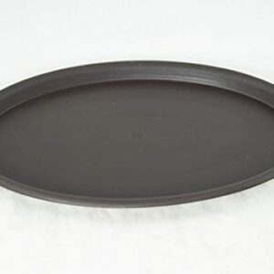 Oval Plastic Humidity/Drip Tray for Bonsai Tree 19.25"x 13.25"x 0.75" - Brown