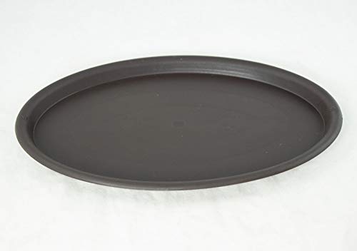 Oval Plastic Humidity/Drip Tray for Bonsai Tree 19.25"x 13.25"x 0.75" - Brown